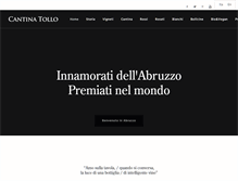 Tablet Screenshot of cantinatollo.it
